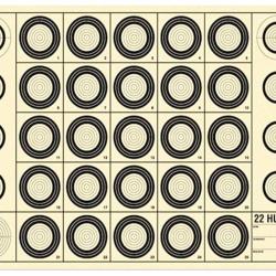CIBLE BENCHREST 22 HUNTER 42 X 29,7 CM (A3)