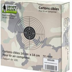 CIBLES CARTONNEES 14 X 14 CM