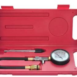 Testeur compression moteur essence manom&egrave;tre 300 PSI avec adaptateurs