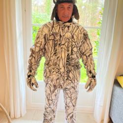 Tenue de chasse, compl&egrave;te Camo blanche