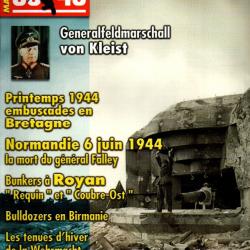 39-45 Magazine 199, ligne de d&eacute;marcation, mort g&eacute;n&eacute;ral falley 6 juin 1944, kleist, tenues hiver germ