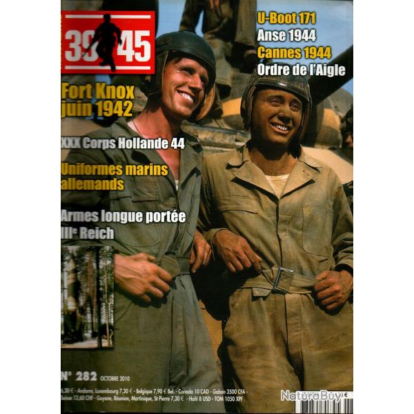 39-45 Magazine 282 , armes longue port�e allemagne, batterie cannes, marine de guerre germanique,