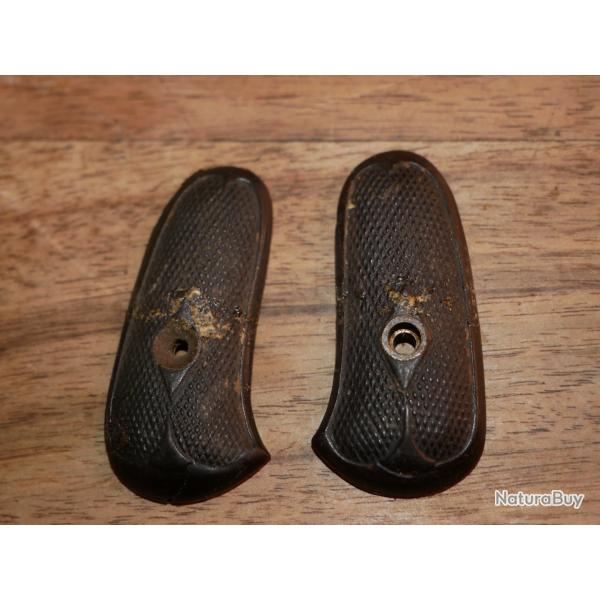 Paire de plaquettes de revolver type HAMMERLESS en 320 ou 6 mm Velodog