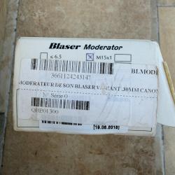 Mod&eacute;rateur de son BLASER Moderator calibre .30 - M15&times;1 - &eacute;tat quasi neuf