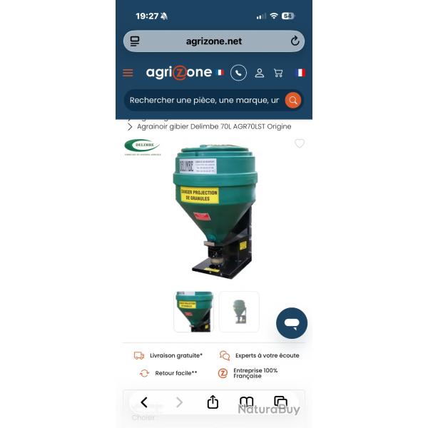 Agrainoir autoport� Delimbe 70L