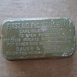WW US ARMY BOITE PANSEMENT FIRST AID ORIGINAL