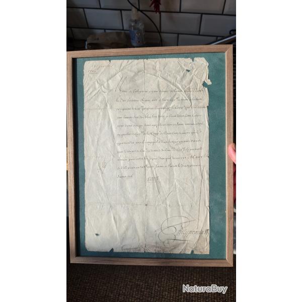 Document Royal, Paris 17 F�vrier 1716. Louis XV, R�gence.