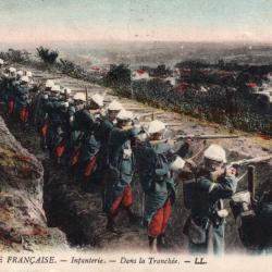Carte postale de l'Arm&eacute;e Fran&ccedil;aise - Infanterie dans la tranch&eacute;e -N&deg;8385