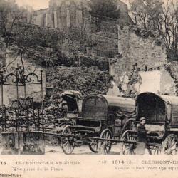 Carte Postale Clermont-en-Argonne Vue prise de la Place 1914-1915 -N&deg;8390