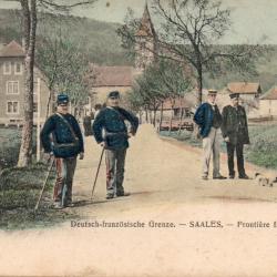 Carte postale de Saales, fronti&egrave;re franco-allemande -N&deg;8392