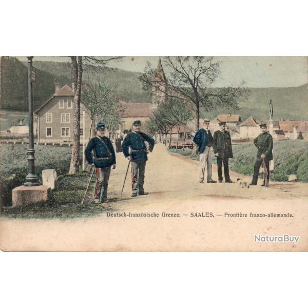 Carte postale de Saales, fronti�re franco-allemande -N�8392