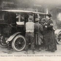 Carte Postale Ancienne - La Grande Guerre 1914 - Transport d'un Bless&eacute; -N&deg;8395