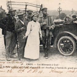 Carte Postale Ancienne - Les Allemands &agrave; Creil -N&deg;8396