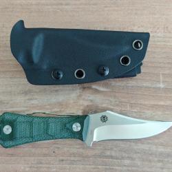 Auxiliary Manufacturing Pocket Bowie Deadhead Green Micarta AUX001MGN