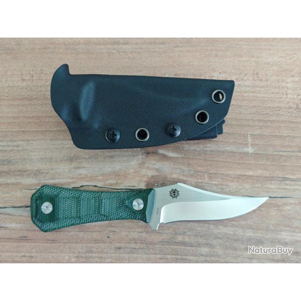 Auxiliary Manufacturing Pocket Bowie Deadhead Green Micarta AUX001MGN