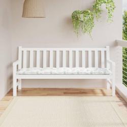 Coussin de banc de motif de feuilles 180x50x7 cm