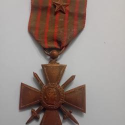 FRANCE WWI Croix de Guerre WWI 14/17 avec &eacute;toile
