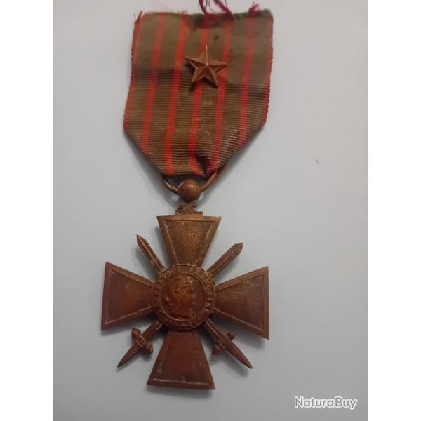 FRANCE WWI Croix de Guerre WWI 14/17 avec �toile