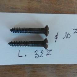 lot de deux vis bois pour arme anciennes.
