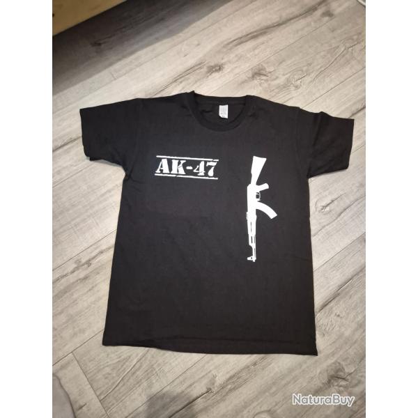 T-shirt ak47 100% coton premium taille M