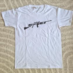 T-shirt sniper taille M 100% coton lourd 190g