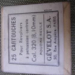 boite de cartouches Gevelot en 320 poudre seule