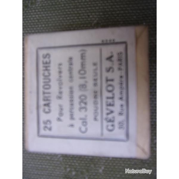 boite de cartouches Gevelot en 320 poudre seule