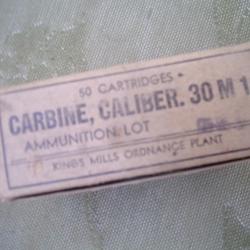 boite vide de cartouches 30 M1  WW2
