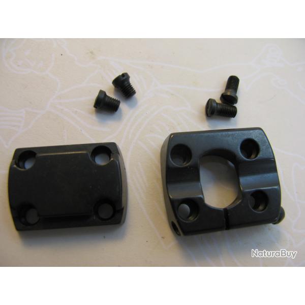 Embases avant et arri�re pour montage pivotant HMS pour Browning X-Bolt