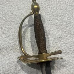 epee d'officier du XVIIIem&eacute;
