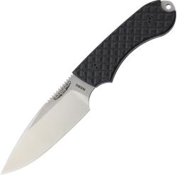 Couteau Bradford Knives Guardian 4 Lame Acier N690 Two-Tone Manche G10 Noir Etui Cuir USA BRADG4BK