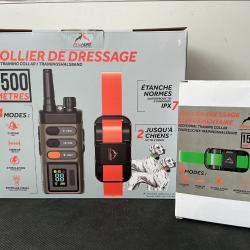 Collier de dressage ProHunt 1500 m + collier de dressage suppl&eacute;mentaire 1500m