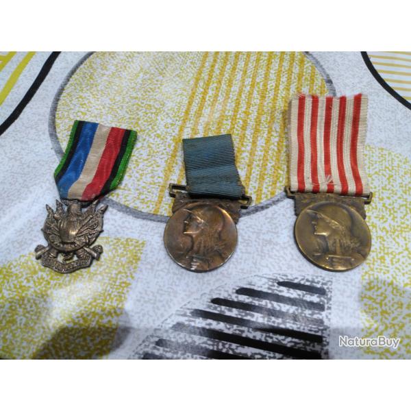 Lot de m�dailles fran�aises N 2