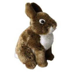 Peluche li&egrave;vre assis 20cm