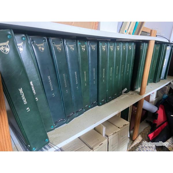 collection compl�te de la revue "la sauvagine "  , de 1975 a 2003 reli�e avec reliure "la sauvagine"