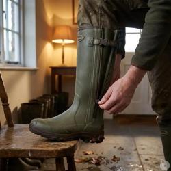 Bottes SPS full zip Cambridge n&eacute;opr&egrave;ne caoutchouc kaki 37 &agrave; 48 40