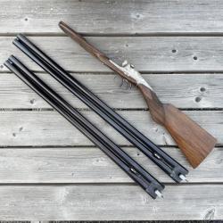 Fusil chasse juxtapos&eacute; Darne P17 - 2 canons Lisses et Ray&eacute;s - Calibre 12/70