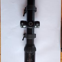 Lunette de battue Schmidt Bender 1,1 x 4 x24 avec r&eacute;ticule lumineux