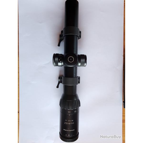 Lunette de battue Schmidt Bender 1,1 x 4 x24 avec r�ticule lumineux
