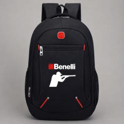 Sac &agrave; dos Benelli noir 40&times;28&times;13 cm grande capacit&eacute; avec poches lat&eacute;rales