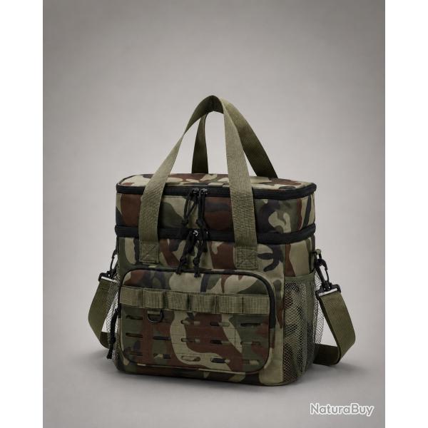 Sac isotherme camouflage 30�21�31 cm grande capacit� avec bandouli�re