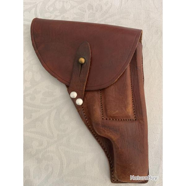Holster en cuir r�glementaire pour pistolet Mab mod�le D