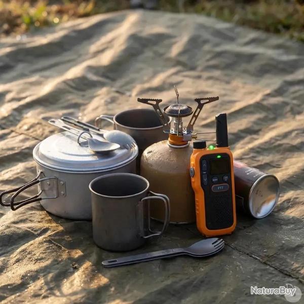 Soldes ! Talkie-walkie lampe port�e 5km rechargeable autonomie 18h � l'unit�