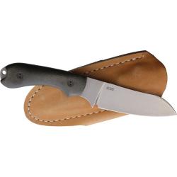 Couteau Bradford Knives Guardian 3 Lame Acier N690 Manche Micarta OD Etui Cuir USA BRAD3SF102