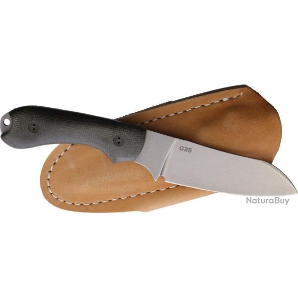 Couteau Bradford Knives Guardian 3 Lame Acier N690 Manche Micarta OD Etui Cuir USA BRAD3SF102