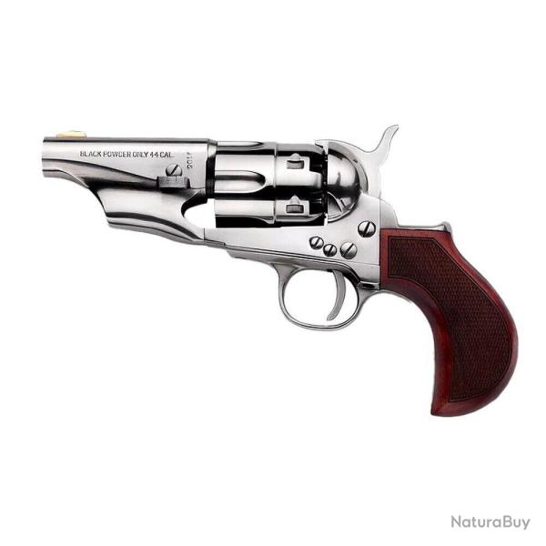 Replique 1862 Colt Pocket Police Acier Old Silver Cal 44 Pn