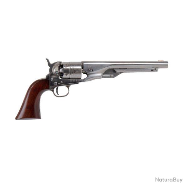 Replique 1860 Army Acier Grave Cal 44 Pn Poignee en Bois Verni Noir