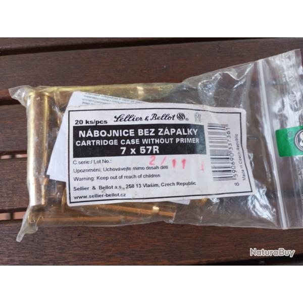 Douilles calibre 7x57R