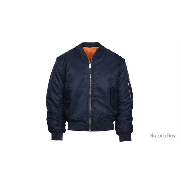 Blouson militaire Aviateur Bombers MA1 Coloris Bleu Navy