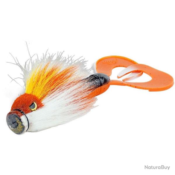 Leurre Souple Miuras Mouse Big 23CM 95G Coloris F900 Hot Orange White